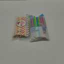 Jacent Flexible Disposable Drinking Straws, Bendable Plastic Neon Straws: 125 Count per Pack, Fun Bendy Kids Straws, Great For Summer Drinks, Crafts, Parties, And More