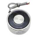 220LB/100Kg 1000N Sucker Round Electric Magnet Suction Holding Solenoid Lifting Cylinder Electromagnet 80 x 38mm DC12V