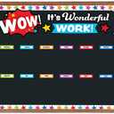 Wow Work Wall Bulletin Board Set 62 Pieces, 24 1/2 x 16