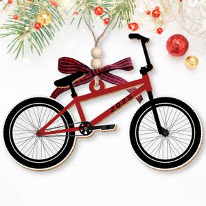 BMX Ornament - BMX Christmas Ornaments - Biking Gifts for Bicycle Rider Lovers, Cyclists, Bicyclists - Bike Cycling Gifts for Men, Women - Wood Bicycle Ornament 2025
