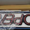 Open Signs for Business Ultra Bright LED Neon Open Signs for Business Storefront Window Glass Door Shop Store Florists Bar Salon Pubs with ON/OFF Switch (White/Black Backing, 32 Inch)