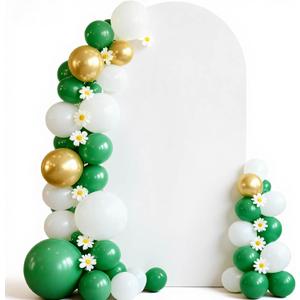 6 FT Arch Backdrop Cover, Wedding White Arch Covers Stretchy Backdrop Spandex Fitted for Baby Shower Birthday Balloon Chiara Stand Decor White 6FT