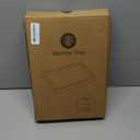 Marble Bathroom Vanity Tray, Natural Luxury Vanity Home Kitchen Bathroom Table Tray, Stone Decorative Countertop Dresser Trays for Key Coffee Perfume Jewelry Makeup (Dark Brown, 12"x 8" x1.2")