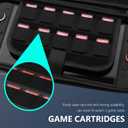 GLDRAM Black Carrying Case for Nintendo Switch 2 (2025), Durable Hard Shell Protective Travel Bag with Expanded Accessory Compartment & Game Cartridge Case Portable Storage Pouch for Nintendo Switch 2