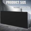 Threehoney 1 Pcs Black HDPE Sheet 1/4" Thick 12 x 36 Inch, HDPE Plastic Sheet High Density Polyethylene Board Flexible Solid Plastic Block for DIY Projects Crafts Machining Home