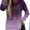 MODARANI Womens Pullover Hoodies Teen Girls Fashion Hooded Sweatshirt Womans Fall Tunic Top (S)