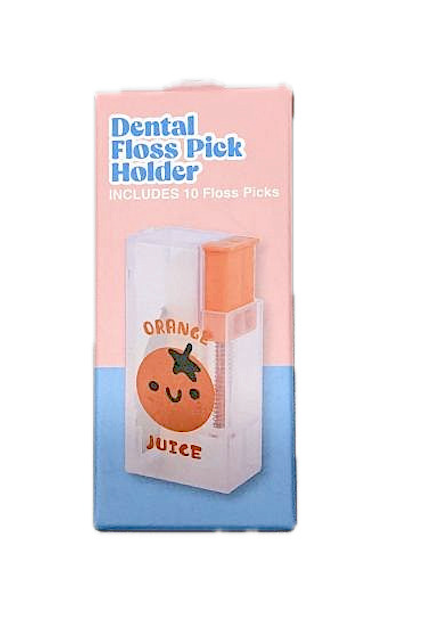 Dental Floss Pick Holder INCLUDES 10 Floss Picks