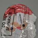 Yungyan 50 Pcs Christmas Disposable Plates Santa Paper Plates for Christmas Wedding Birthday Family Party Tableware Supplies Serve 50 Guests, 8.3 x 7.7 Inch, Red and White