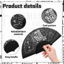 Threehoney 36 Pcs Father Day Church Gift Bulk Man of God Foldable Hand Fan Gifts Bulk Christian Appreciation Gift for Men Pastor Father's Day Coworker Team Church Party Favors