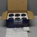 ZMOWIPDL Vintage Glassware Drinking Glasses Set of 6,15 oz Hobnail Glass Cups,Embossed Grey Water Tumbler,for Beer,Cocktail,Whiskey,Juice and Various Mixed Drinks- 1 Cleaning Brush (Gray)