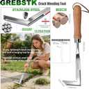 GREBSTK Crack Weeder Crevice Weeding Tool Stainless Steel Manual Weeder Gardening Tool