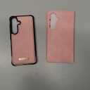 Wallet Case for Samsung Galaxy S25 Compatible with Magsafe, 2-in-1 PU Leather Flip RFID Blocking Card Holder Stand Shockproof Magnetic Detachable Cover for Galaxy S25 Case 6.2", Pink