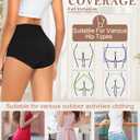 Cotton Underwear High Waisted Womens Full Coverage Ladies Comfy Panties (Regular & Plus Size) (XL)