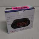 Timex T231G AM/FM Dual Alarm Clock Radio with 1.2-Inch Display and Line-In Jack (Gunmetal) (Gray)