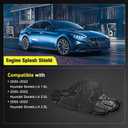 Front Lower Engine Splash Shield with Screw Compatible with Hyundai Sonata 2020 2021 2022 1.6L 2.0L 2.5L,Under Car Case Guard Lower Cover Board Mud Flaps