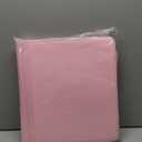 EYROZILL Zippered Leather 3 Ring Binder Organizer with Pockets  Business Portfolio Folder with Card Slots, Phone Holder, Pen Loop (Pink) (1 IN)