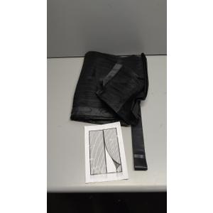 Magnetic Fly Screen Door with Stay Open Buckles - Door Curtains Heavy Duty Self-Sealing Mesh,Powerful Magnets (Fit for Door Size:36x82 Inch,Screen Itself Size:38x83 Inch, Black)