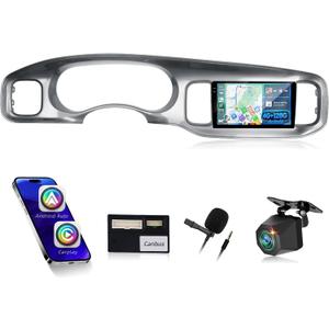 4G+128G Car Stereo for Dodge Charger 2011 2012 2013 2014 with Wireless Carplay & Android Auto - 9 Inch Android 15 Touchscreen Radio with EQ/5GHz WiFi/GPS/SWC, AHD Rear View Camera