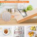 Shelf Liners for Kitchen Cabinets Refrigerator Liners Waterproof & Oil-Proof Kitchen Cupboard Liner Non-Slip Drawer Mats EVA Material Non Adhesive Fridge Liner for Shelves - Clear 11.8 x 236.2 Inch
