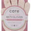 CleanLogic Exfoliating Bath and Shower Gloves, Certified Organic, 1 Pair