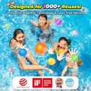 Reusable Water Balloons, Water Bombs Splash Ball, Magnetic Water Ball for Outdoor Games, Summer Party(8Pcs)