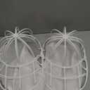 Hat Washer Cage for Washing Machine, Cap Washer with Mesh Bags, Hat Washer for Baseball Caps, Hat Cleaner/Cleaning Protector Cage (White - 2 Pack)