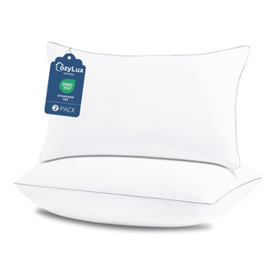 CozyLux Pillows Queen Size Set of 2, Hotel Quality Bed Pillows for Sleeping 2 Pack, Cooling Pillows for Side Back and Stomach Sleepers, Down Alternative Luxury Soft Supportive Fluffy Pillows (18x28)