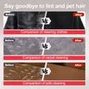 Pet Hair Removal Glove - Magic Brush Electrostatic Mitt for Dogs & Cats, Reusable Grooming Gloves - Dog Hair Remover Tool with 5-Finger Design for Couch, Carpet, Furniture, Laundry & Clothing (Red)