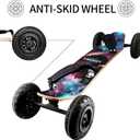 MountainBoard All Terrain Skateboard Kiteboard Cross Country Mountainboard Big Wheel Downhill Longboard All Terrain Longboard Kite Board with Bindings for Cruising and Downhill