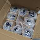 YIYA 8 Pack Porcelain Christmas Tree Ornaments 3.5 in Blue and White Ornaments Christmas Chinoiserie Hanging Ornaments Mini Ginger Jar for Xmas Tree Decoration