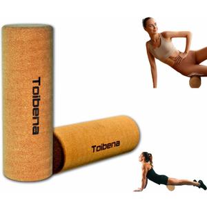 Foam Roller Physical Therapy/Natural Eco-Friendly Cork Roller/High-Density deep Tissue Massage Roller/Stretching Roller Yoga & Travel Friendly (12 * 4 Inch)