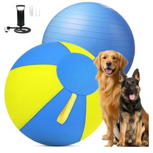 18 Inch Herding Ball for Dogs with Durable 1000D Oxford Cover - Interactive Dog Toy with Handles for Medium Breeds, Anti-Burst & Heavy Duty Herding Ball for Australian Shepherds, Border Collies