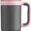 POWCAN 40 oz Tumbler with Handle, 2-in-1 Straw and Sip Lid, Leakproof, Dishwasher Safe, Insulated Stainless Steel Travel Coffee Mug, Keeps Cold for 34 Hours, Fits in Car Cup Holder (Rebellion)