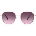 SOJOS Classic Trendy Square Sunglasses for Women Men Cute Big Frame Gold Shades SJ1137, Rose Gold/Grey&Rose