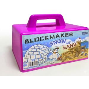Igloo Fort Block Form Snow Block Maker, Sand Castle Mold, Beach Winter Snow Building Kit Toys for Kids, (Purple)