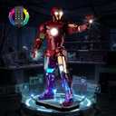 Kyglaring Light Kit Compatible with Lego Iron Man Mark 3 Collectors' Edition 76344 Building Set, Upgraded Remote Control, Lights Only, No Model, Remote Version