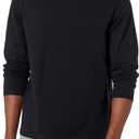 Amazon Essentials Men's Regular-Fit Crewneck Long-Sleeve T-Shirts (Large, Black)