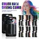 Temporary Color Hair Dyeing Comb, Disposable Folding Hair Dye Comb, Washable Highly Pigmented Easy to Dye for Halloween Christmas Festivals DIY Party