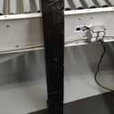 1-1/8 Inch Diameter Warm Gold Curtain Rods with Modern Geometric Finials, 36-72'' Telescoping Single Curtain Rods for window width 24-68 inch, 1 pack