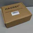 HAUSSY Christmas Throw Pillow Covers 18x18 Set of 2, Decorative Tree Pillow Cases,Soft Faux Fur Winter Cushion Case for Xmas Home Decor,Couch Bed, Living Room,White