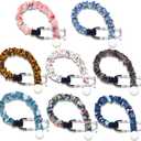 Nuanchu 8 Pieces Stethoscope Covers Handmade Scrunchie 8 Styles Cotton Stethoscope Sleeve Removable Tube Covers for Hospital Nurses Doctors