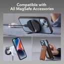 ESR for iPhone 14/iPhone 13 Case, Compatible with MagSafe, Shockproof Military-Grade Protection, Scratch-Resistant Back, Magnetic Phone Case for iPhone 14/iPhone 13, Classic Hybrid Case, Clear Black