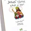 Christian Calendar 2026  Inspirational & Colorful Desk Calendar, Motivational Bible Verses, Durable Thick Paper, Perfect for Home, Office & Classroom, Ideal Christian Gift for Teachers and Families