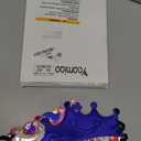 Yaomiao 22 pack DIY Crowns Set Include 12 Pcs Foam Princess Crowns and 10 Pcs Diamond Sticker for Kids (Multicolor)