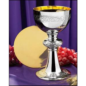 Ornamented Chalice And Paten
