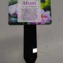 Mom On Your Birthday' Memorial - Sublimated Aluminium Memorial Plaque, Mounted Onto An Acrylic Stake, For Outdoor Use