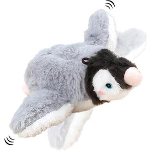 Interactive Chirping Bird Cat Toys - Cat Penguin Toy, Flying Birds Cats Toy with Flapping Wings, Realistic ElectricPenguin Pet Plush Toys, Relieving Boredom Flying Bird Cat Toys for Indoor Cats