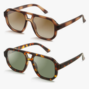 livho Trendy Polarized Square Aviator Sunglasses Women Men Square Eyewear Frame, Retro Sun Glasses for Women Men 2025 Shades