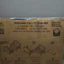 Dream On Me Portland 3-in-1 Convertible Toddler Bed with Guard Rails in White, Baby Safety Alliance & Greenguard Gold Certified, Transforms into 2 Chairs & Table, Low-to-Floor Design (Steel Grey)