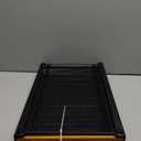 Flagship Coffee Pod Holder for Nespresso Originalline Capsule Holder Drawer Pod Storage Drawer 60 Capacity, Black Metal & Bamboo Coffee Drawer